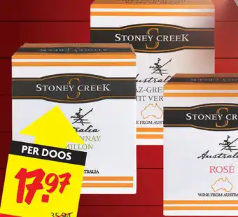 Dekamarkt Stoney creek chardonnay aanbieding