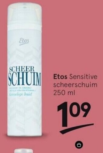 Etos Etos Sensitive scheerschuim 250 ml aanbieding