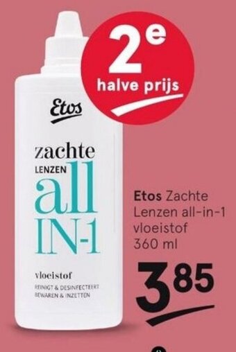 Etos Etos Zachte Lenzen all-in-1 vloeistof 360 ml aanbieding