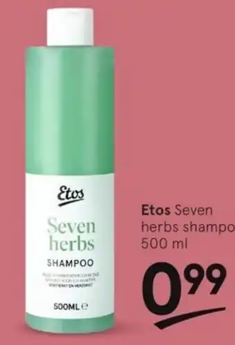 Etos Etos Seven herbs shampoo 500 ml aanbieding