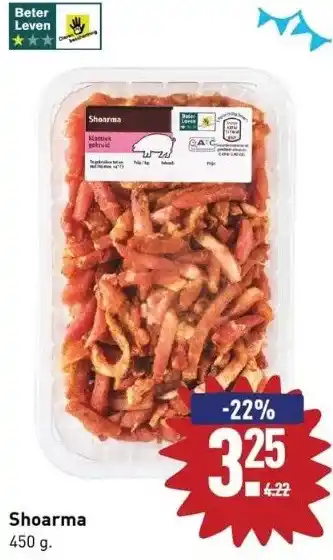 ALDI Shoarma 450 g. aanbieding