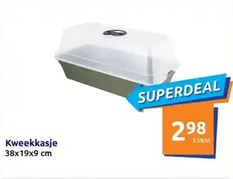 Action Kweekkasje 38 x 19 x 9cm aanbieding