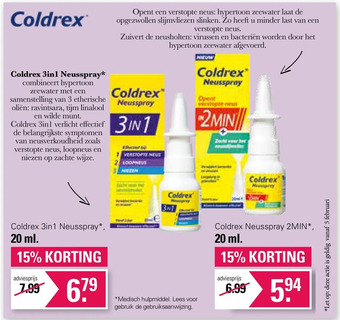 De Online Drogist Coldrex neusspray aanbieding