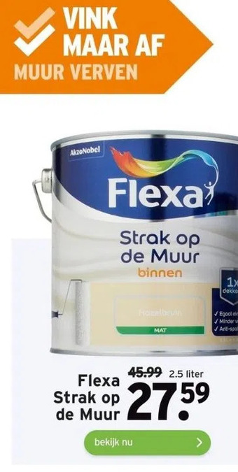 GAMMA Flexa strak op de muur aanbieding