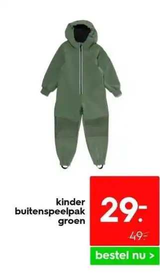 HEMA Kinder buitenspeelpak groen aanbieding