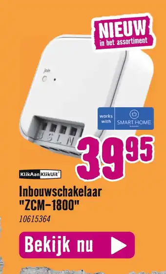 Hornbach Inbouwschakelaar "zcm-1800" aanbieding