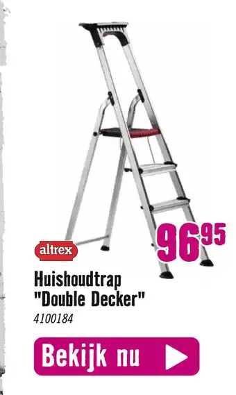 Hornbach Huishoudtrap "double decker" aanbieding