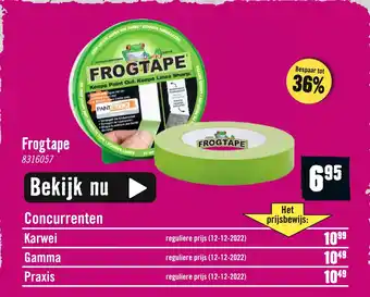 Hornbach Frogtape aanbieding