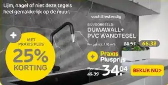 Praxis Dumawall + pvc wandtegel aanbieding