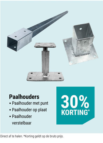 Pontmeyer Paalhouders aanbieding