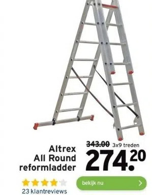 GAMMA Altrex all round reformladder aanbieding