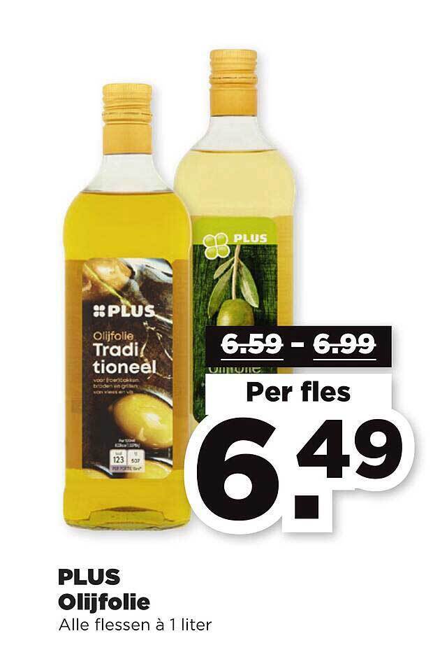 Plus olijfolie aanbieding bij PLUS