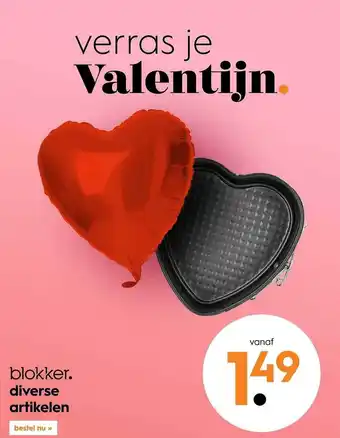 Blokker Verras je valentijn aanbieding