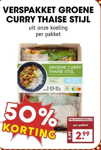 MCD Supermarkt Verspakket groene curry thaise stijl aanbieding