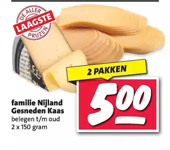 Nettorama Familie nijland gesneden kaas aanbieding