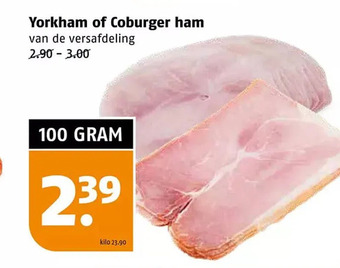 Poiesz Yorkham of coburger ham aanbieding