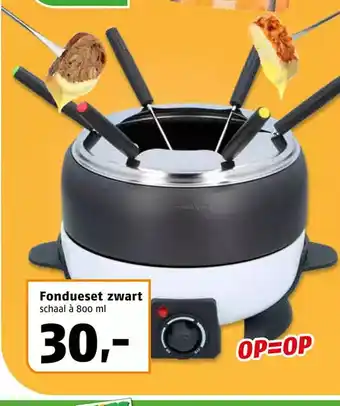 Poiesz Fondueset zwart aanbieding