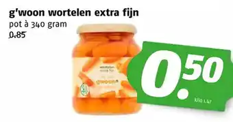 Poiesz G'woon wortelen extra fijn aanbieding