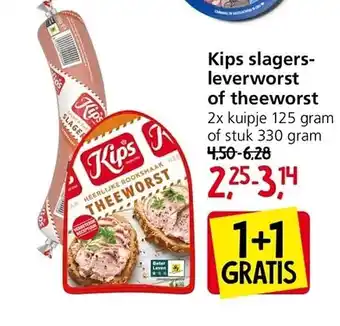 Jan Linders Kips slagers-leverworst of theeworst aanbieding