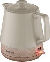 Bol.com Concept rk0061 10 liter keramische waterkoker koffiekleur plus houtstructuur aanbieding