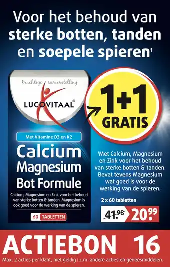 Lucovitaal Calcium magnesium bot formule aanbieding