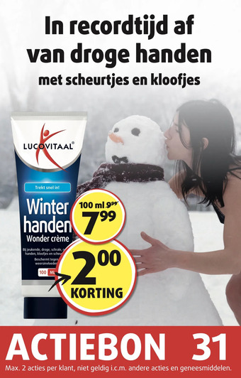 Lucovitaal Winter handen wonder crème aanbieding