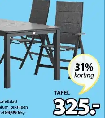 Jysk Tafel aanbieding