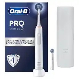Bol.com Oral-b elektrische tandenborstel pro 3 3500 wit aanbieding