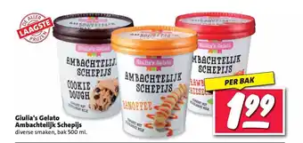 Nettorama Giula's gelato ambachtelijk schepijs aanbieding