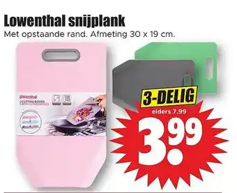 Dirk Lowenthal snijplank aanbieding