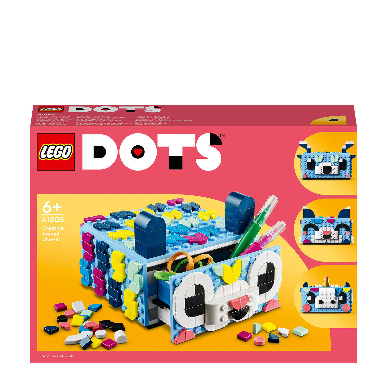 Lego dots creatief dierenlaatje 41805 aanbieding bij Wehkamp