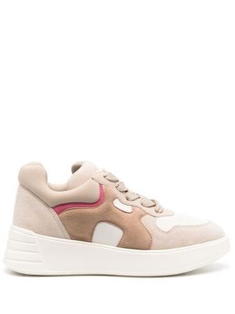 Hogan rebel beige lage sneakers aanbieding bij Nolten Schoenen