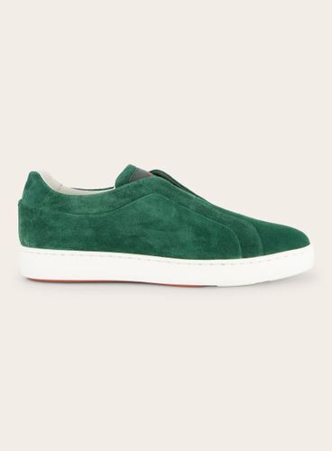 Santoni suède clean icon instappers aanbieding bij Oger