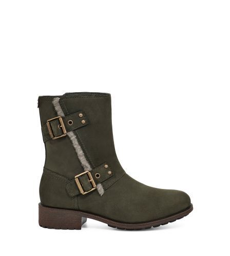 Ugg niels iii waterdicht leer laarzen voor dames in grey aanbieding bij Ugg