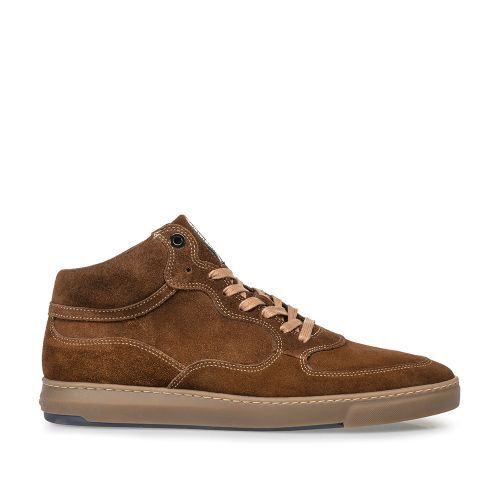 Floris van bommel heren leren sneakers aanbieding bij Van den Assem