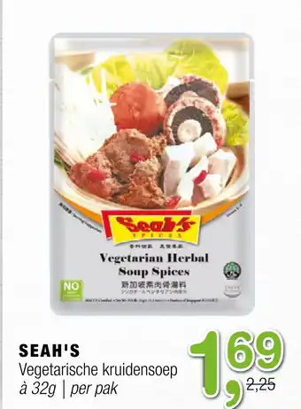 Amazing Oriëntal Seah's Vegetarische Kruidensoep aanbieding