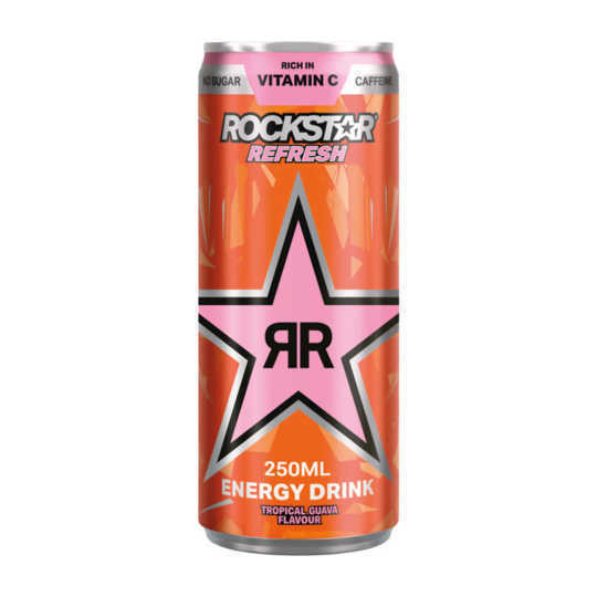 Rockstar energy drink refresh tropical guava flavour aanbieding bij Coop