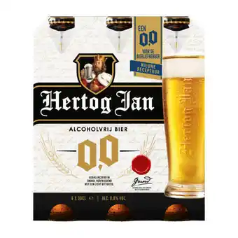 Coop Hertog jan alcoholvrij bier 0.0 6-pack aanbieding