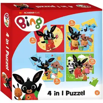 Top1Toys Bing puzzel 4 in 1 - kinder puzzel aanbieding