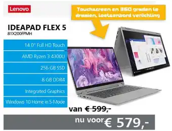 De ICT Vakman Lenovo IdeaPad FLEX 5 | 81X200FPMH aanbieding