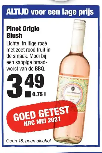 ALDI Pinot Grigio Blush 750ml aanbieding