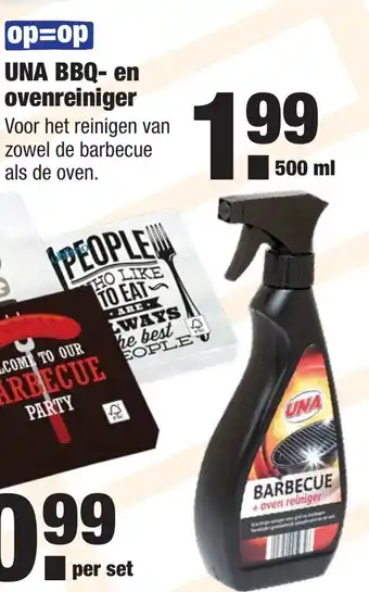 ALDI UNA BBQ- en ovenreiniger 500ml aanbieding