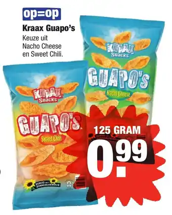 ALDI Kraax Guapo's 125g aanbieding