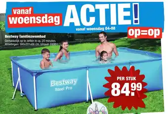 ALDI Bestway Familiezwembad Steel Pro aanbieding