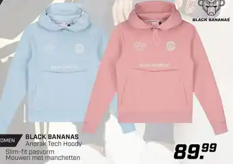 Daka Sport Black bananas anorak tech hoody aanbieding