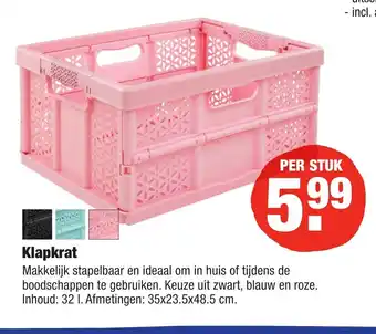 ALDI Klapkrat aanbieding