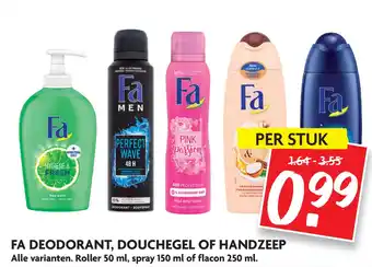 Dekamarkt Fa deodorant, douchegel of handzeep 250ml aanbieding