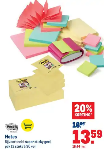 Makro Notes aanbieding