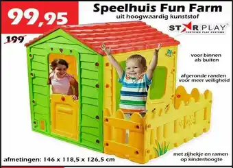 iTEK Speelhuis fun farm star play aanbieding