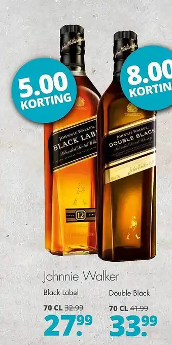 Mitra Johnnie walker black label of double black aanbieding